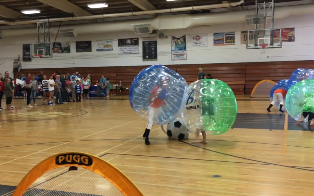 Bubble Soccer Club at Soccer Loco Uniform Size Fitting, Fan Fest Day for Albion Soccer Club!