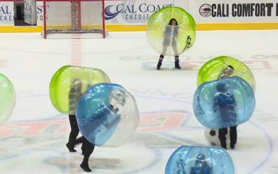 Bubble Soccer Club back for the 2nd year in a row at San Diego Gulls Intermission on Ice in Winter 2018!